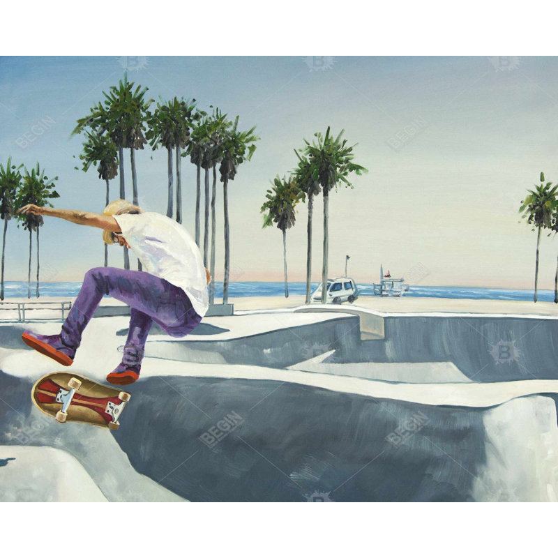 Skate Park California Print On Canvas