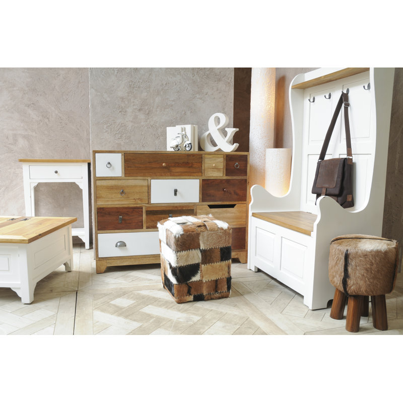 Hawthorn Solid Wood Accent Stool