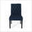 BROXTON Tufted Dining Rolltop Chairs Set Of 2, Navy Blue, Sturdy And Stylish For Modern Interiors-171572436-171572435