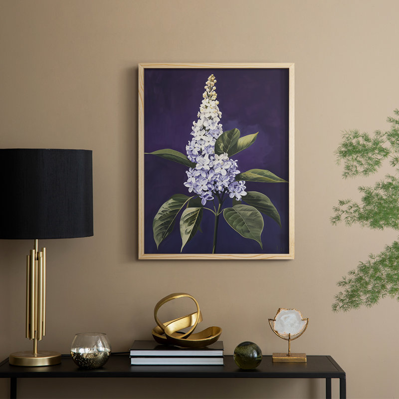 FLORAL Series CCXXIX Framed Print - Solid Wood, 11" H x 9" W
