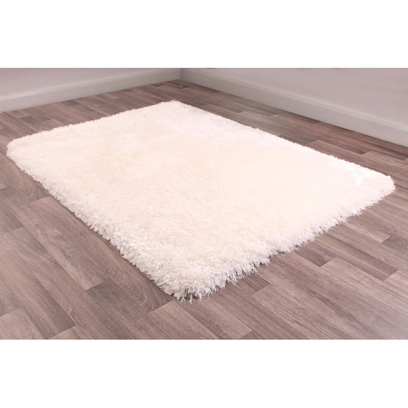 Eunice Solid Colour Shag Area Rug, Rectangle 160 x 230cm