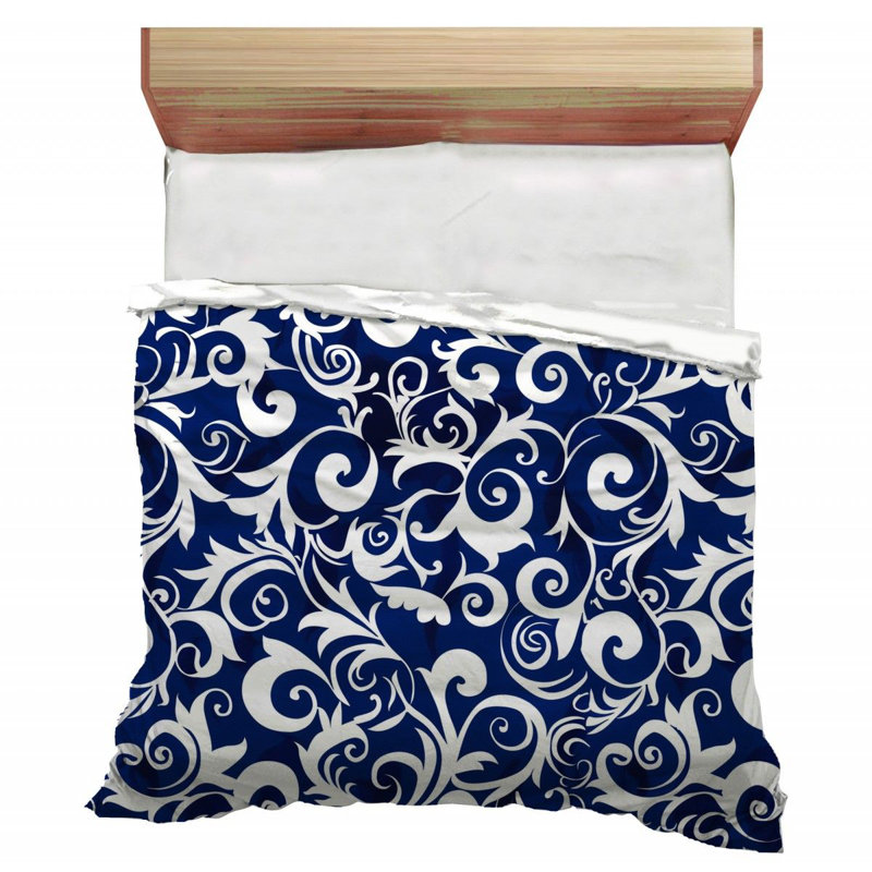 Floral Art Brush Comforter, Twin Comforter