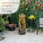 Cascading Tree Trunks Waterfall Fountain with LED Lights