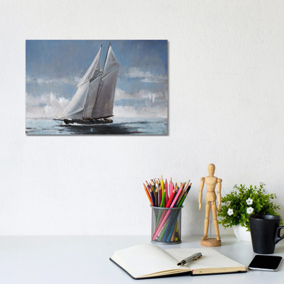 Full Sail by Joseph Cates - Wrapped Canvas Painting
