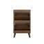 Armoire à chaussures Mid-Century moderne à couvercle rabattable avec rangement grande capacité-10609639