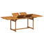 6 - Person Acacia Patio Dining Set with Extendable Rectangular Table-1634543883-1634543878