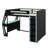 Gamer Loft Bed Frame with Desk, Smart RGB Lighting System, USB Charging, Storage Shelves and Safety Staircase-1883289671