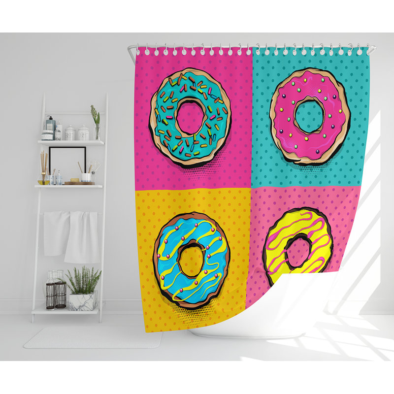 Eliu 13 Piece Polyester Shower Curtain Set