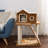  PETMAKER 35in Cat Tree with House, Brown