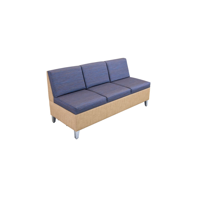 AmTab - SoftSeating-12-EC - Soft Seating - 3 Seat Armless Sofa - 27.75"W x 66.5"L x 32.5"H