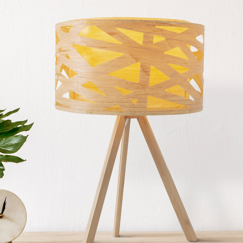 Stroud Solid Wood Tripod Lamp