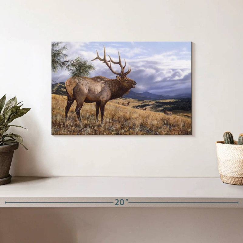 Big Sky Bugler, 8" H x 12" W