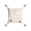Beige, White Cushion