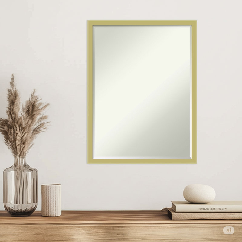 Miroir mural Incline Light Gold, Doré clair