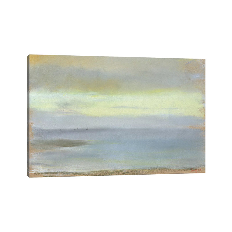 Marine Sunset, C.1869 by Edgar Degas - Wrapped Canvas Painting, 101.6 cm H x 66.04 cm W x 1.91 cm D