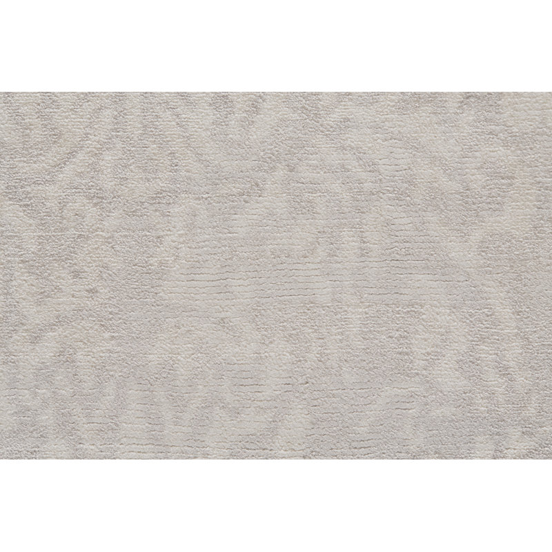 Tapis gris touffeté à la main Amelie, Rectangle 5 pi x 8 pi