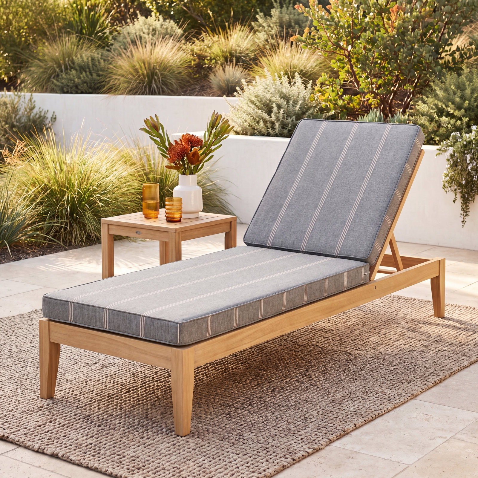 Lengthen 25" Sunbrella® Seat and Back Cushion, 21" W x 78" D, Tan