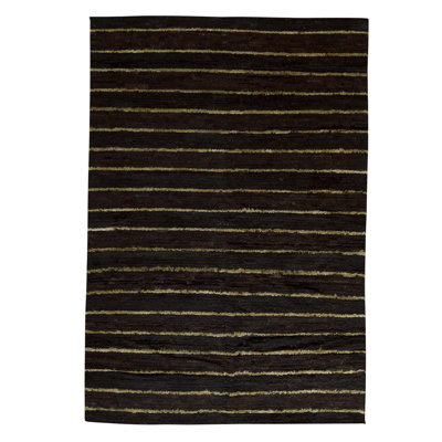 Flatweave Wool Striped Area Rug