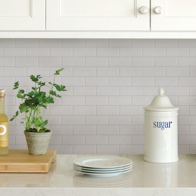 10 in. W x 10 in. L Peel and Stick Subway Tile
