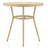 Cato Round Metal Outdoor Dining Table With Umbrella Hole , in. W in. D-300787534