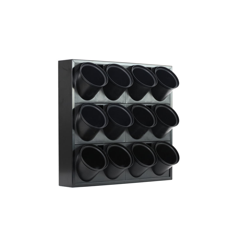 Chet Vertical Garden, Black, 58cm H x 62cm W x 11cm D