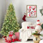 Arbre de Noël illuminé 4 pi avec 200 lumières blanc chaud UL - Arbre vert classique avec 636 pointes en PE + PVC, branches articulées pour une installation facile, support en métal robuste, aspect réaliste-118032799
