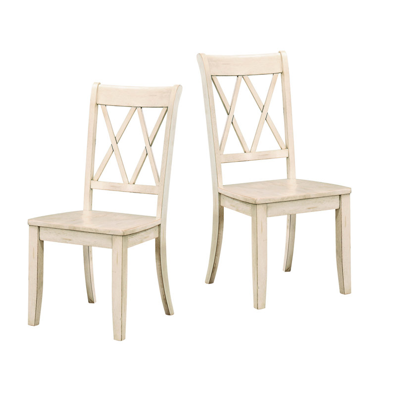 Ensemble de 2 chaises d'appoint Casual, Blanc