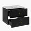 Meuble-lavabo mural 24 po avec 2 tiroirs, noir-103667137
