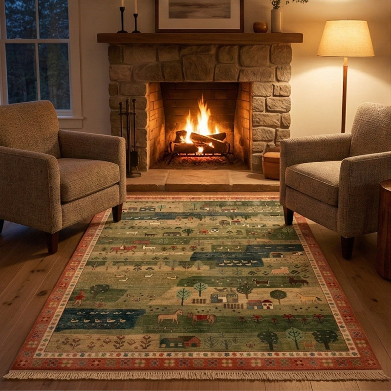 Tapis d'intérieur / extérieur ims Whimsical Farmstead