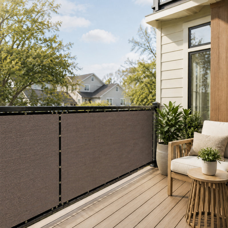 Housse de protection en tissu pour clôture d'intimité H 3 pi ColourTree, H 3 pi x l 108 pi, Brun
