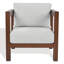 Chaise de patio en eucalyptus Olivia