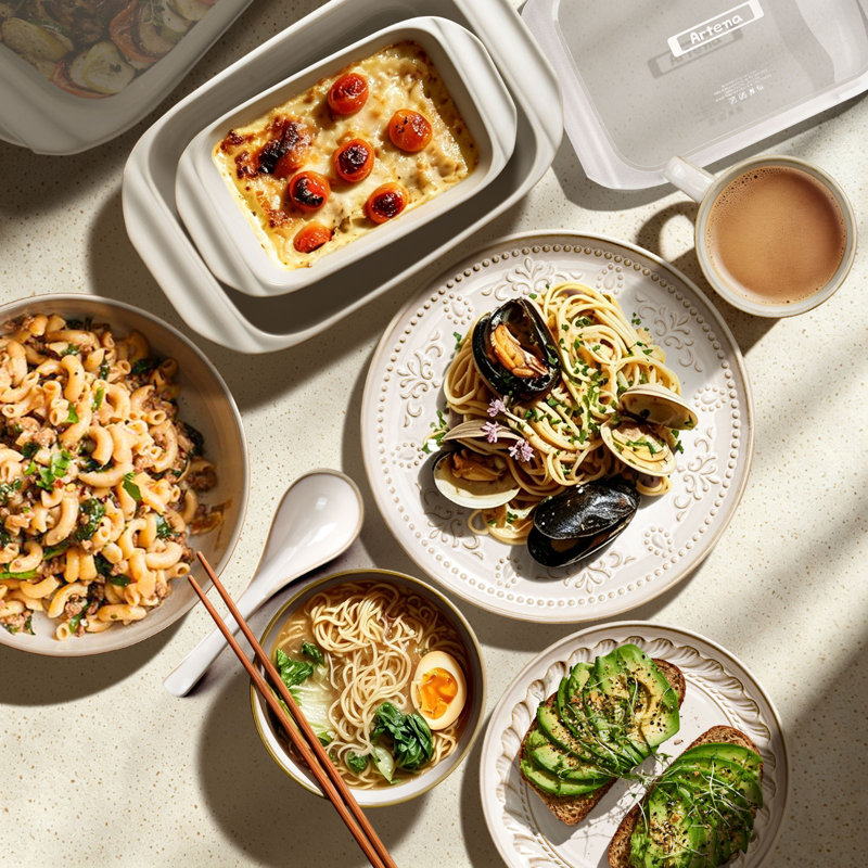 4 assiettes à dîner 4 pièces 10,75 po, glaçure réactive, rebord anti-éclaboussures, va au micro-ondes, registre de mariage et cadeau des Fêtes, damas