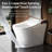 One Piece Elongated Smart Toilet Bidet, Auto Open Close System For All Components, Built - In Water Tank, Warm Cleaning Feature, Dryer, Instant Water, Heated Seat, Certification, Low Handling, Mode,