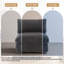 Upholstered Faux Rabbit Fur Flannel Armless Chair with Pillow Back, Single Chair Module Part For Sectional Sofa-256072441