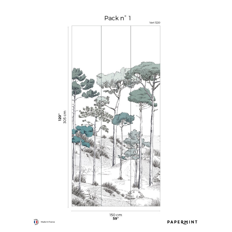 Ensemble de pins 1 Arnault, Paquet 1, Vert