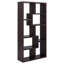 8-Shelf Cappuccino Geometric Bookcase-1328829886