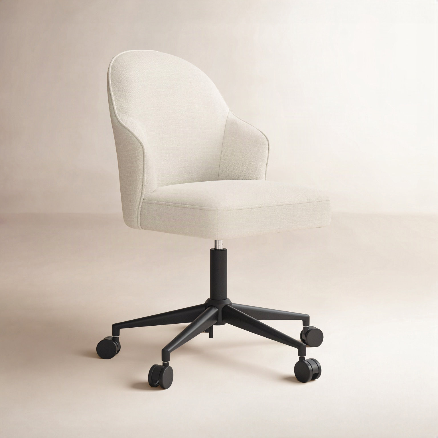 Miller Office Chair, Effie Linen Performance Linen
