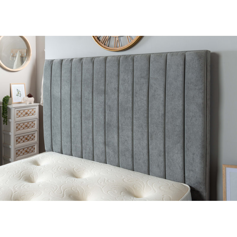 Aalysia Upholstered Ottoman Storage Bed, Grey, Small Double (4')