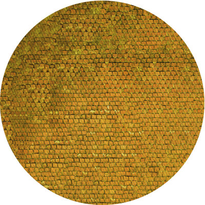 Tapis jaune tissé à la machine