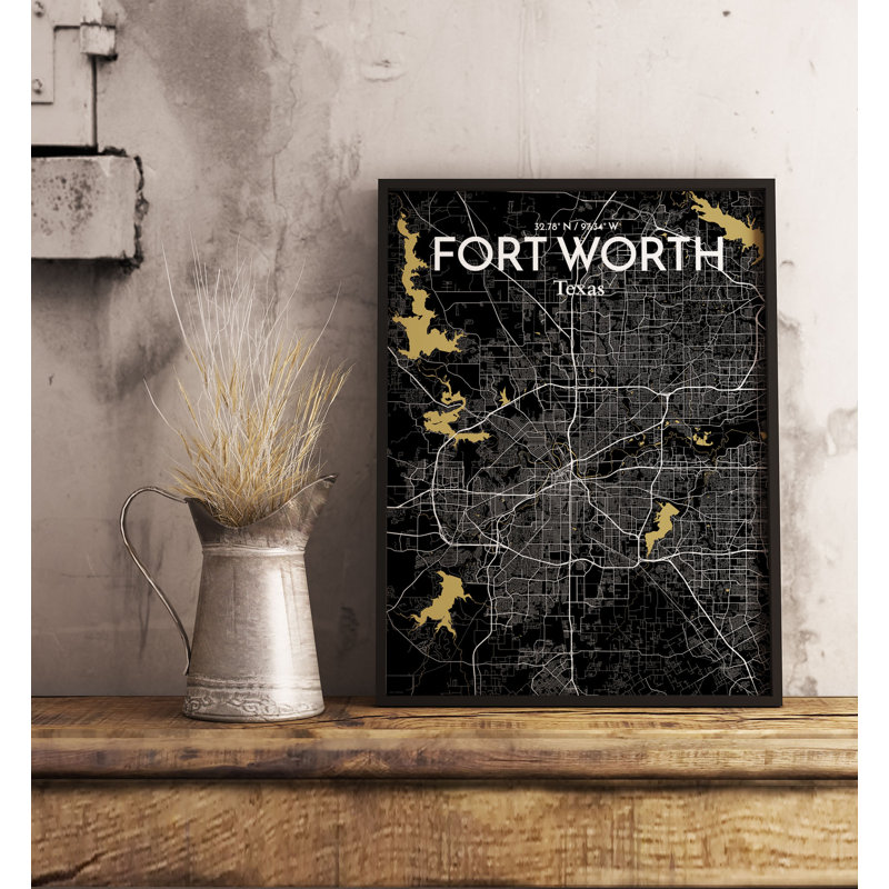 Fort Worth - No Frame Print, 91.4cm H x 61cm W x 0.13cm D