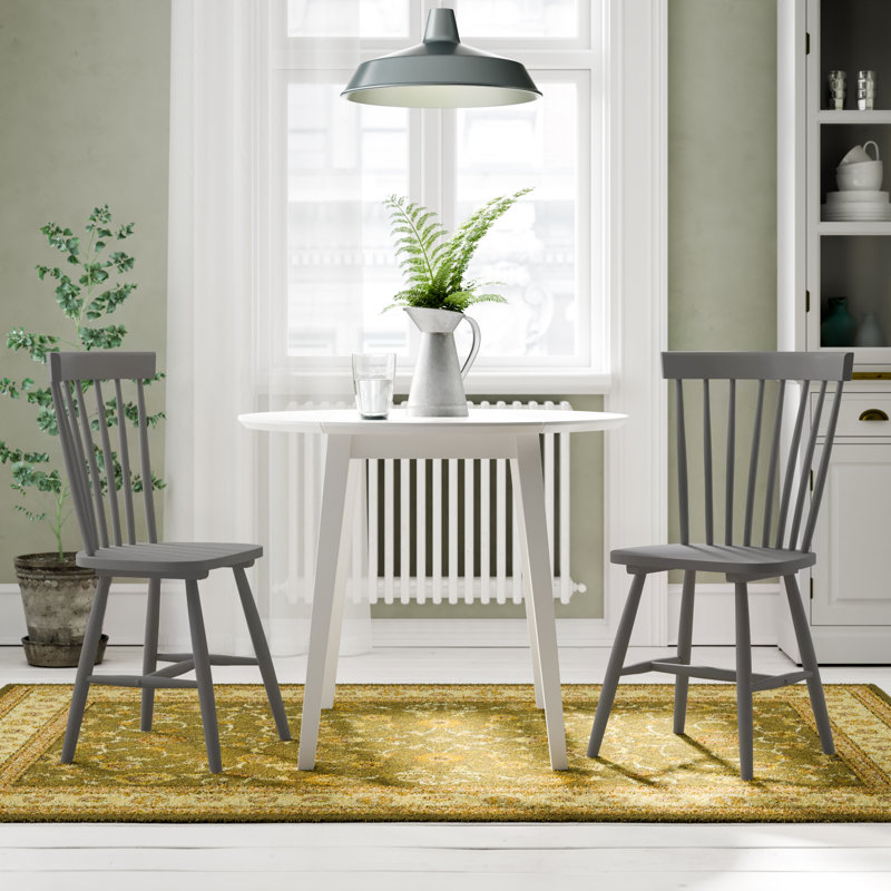Coolidge 45.5cm H Slat Back Side Chair, Grey, 2