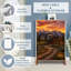 Armoire à chaussures avec 3 tiroirs rabattables pour chalet rustique Snowy Mountain Valley Dramatic Sunset