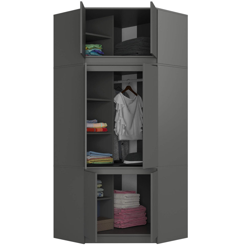 Sira 6 Door Manufactured Wood Wardrobe