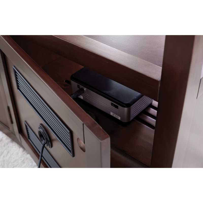 Erskine 3-Piece Solid Wood Entertainment Center for TVs up to 75"