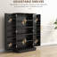 Garde-manger 41 po, 12 tablettes de porte, 5 tablettes réglables, noir, gardez vos ustensiles de cuisine en magasin