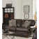 Aeryona 79" Italian Leather Match Loveseat with 2 Included Accent Pillows