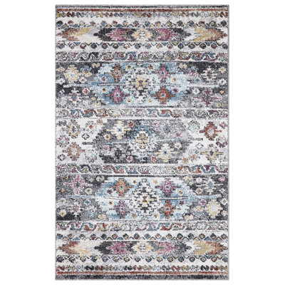 Adriaan Power Loomed Performance Kilim Design Southwest Blue Rug