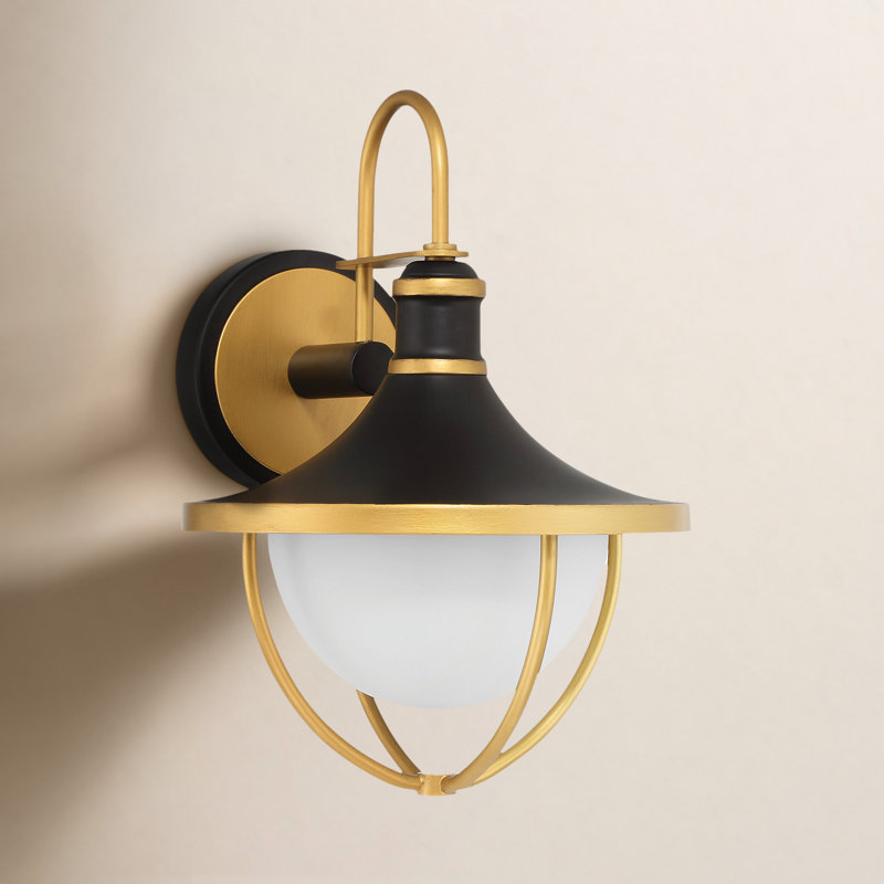 Avangeline Steel Wall Light, 13.5" H x 9.75" W x 11" D