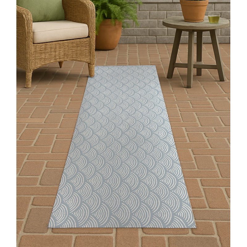 Tapis d'extérieur antidérapant Rolling Waves, Tapis de couloir 2 pi 6 po x 8 pi