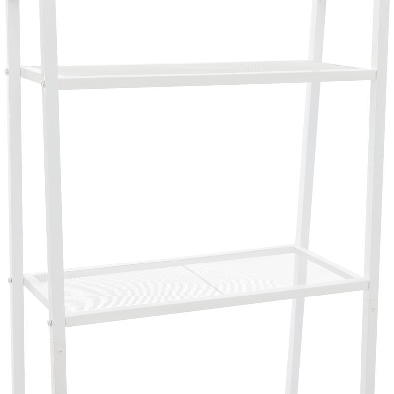 Tablette de rangement à 4 niveaux, Blanc